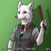 雪鬣-吐舌 by COMMANDER--WOLFE