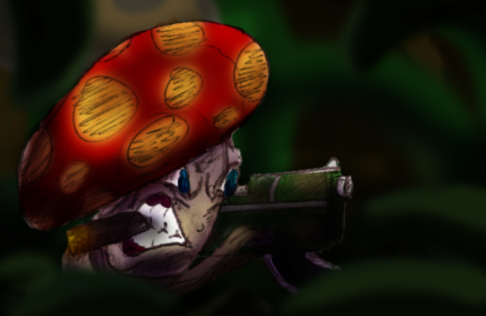 Mushroom Fungal Warfare by Jellofox, Mushroom, War