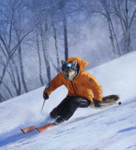 Lupus—荒野中的滑雪者