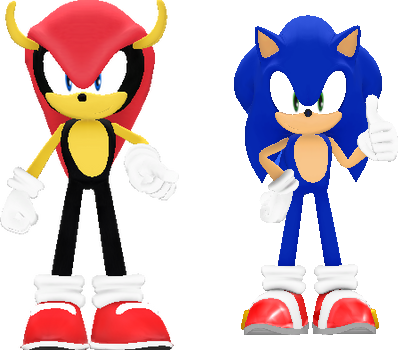mighty_and_sonic_as_3d_sprites by shwapneel1999