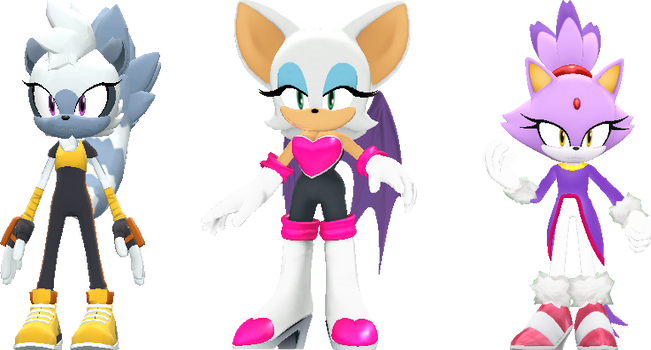 tangle_rouge_and_blaze_as_3d_sprites by shwapneel1999