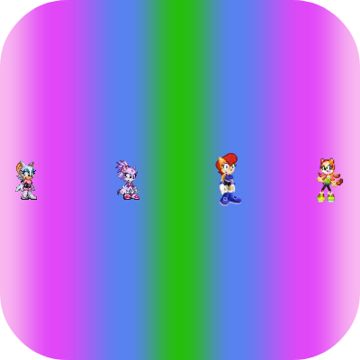 First iOS 15 and iPad OS 15 icon featuring Rouge, Blaze, Sally and Marine by shwapneel1999