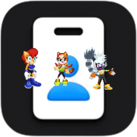 Sally, Marine and Tangle on the Apple Business Essentials icon by Marc Brown by shwapneel1999