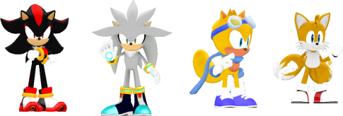 3d_shadow_silver_ray_and_tails_sprites