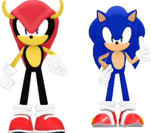mighty_and_sonic_as_3d_sprites by shwapneel1999