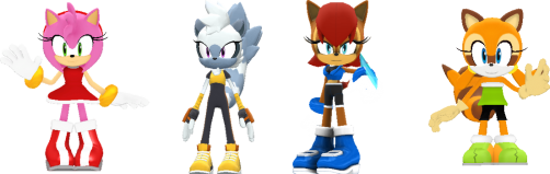 amy_tangle_sally_and_marine_as_3d_sprites by shwapneel1999