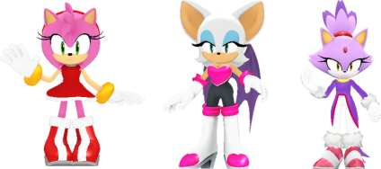 amy_rouge_and_blaze_as_3d_sprites by shwapneel1999