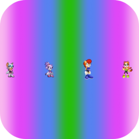First iOS 15 and iPad OS 15 icon featuring Rouge, Blaze, Sally and Marine by shwapneel1999