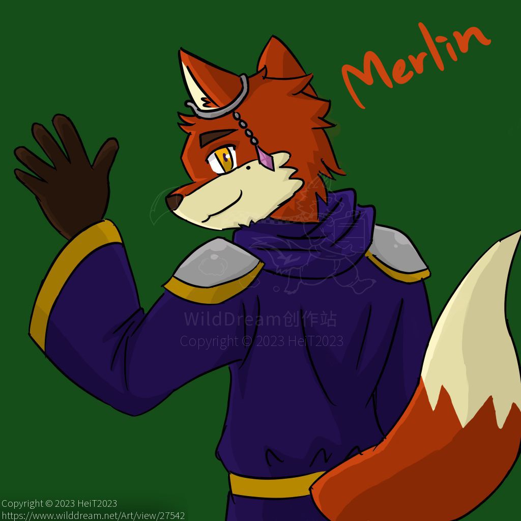 Merlin by HeiT2023, furry, 狐狸, 魔法師