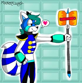 Mallet Blue and his M-Breaker by MockeryLloyd