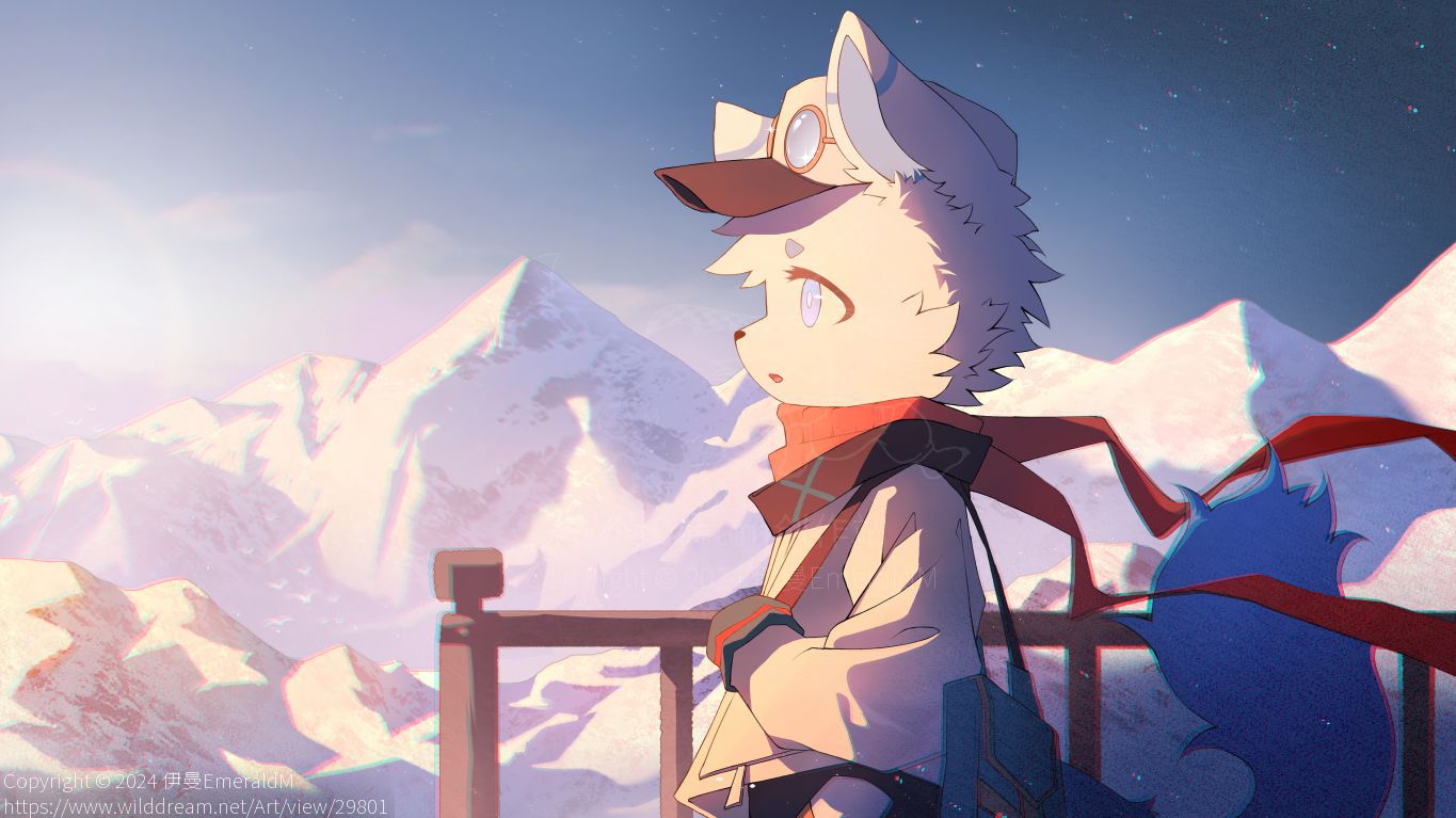 雪山 by 伊曼EmeraldM, Furry