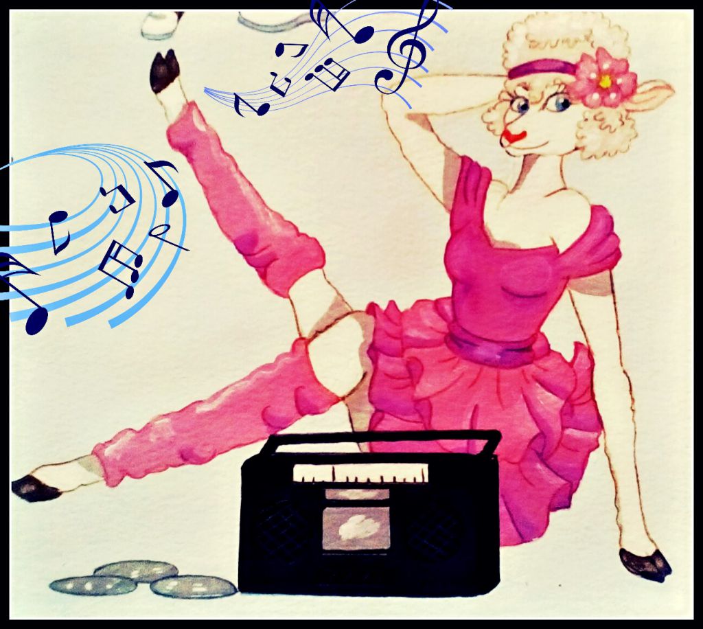 1980's Music Girl by SherryHillArt