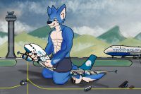 Plane under my groin by 保尔森克林顿