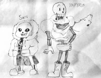 sans and PAPYRUS ！ by 堕落之墨