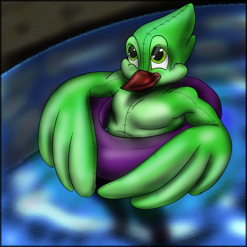 Fixer Green Jay inflatable by Jellofox, Bird, Pool, Pool toy