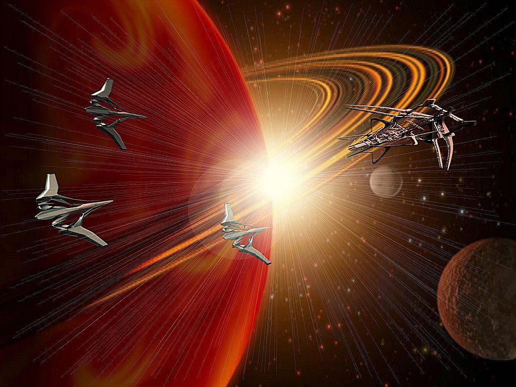 Sun Spark by Jellofox, Space Ships, space