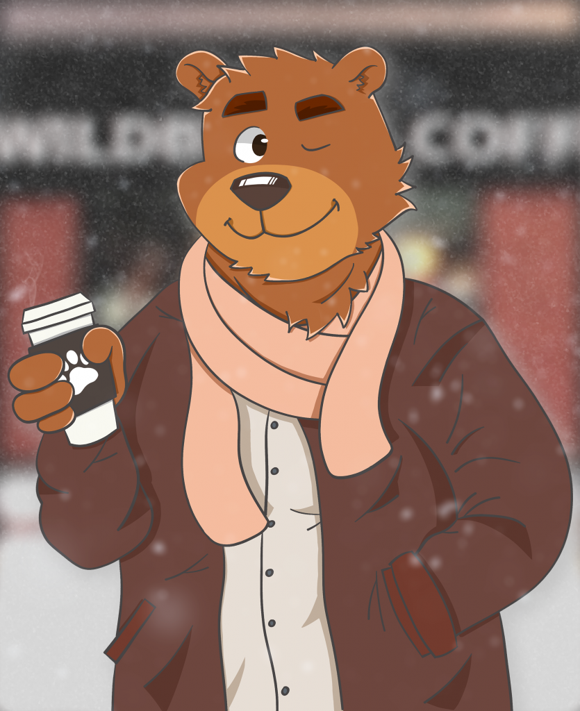 Wildbucks Coffee by Rominwolf, bear, 熊