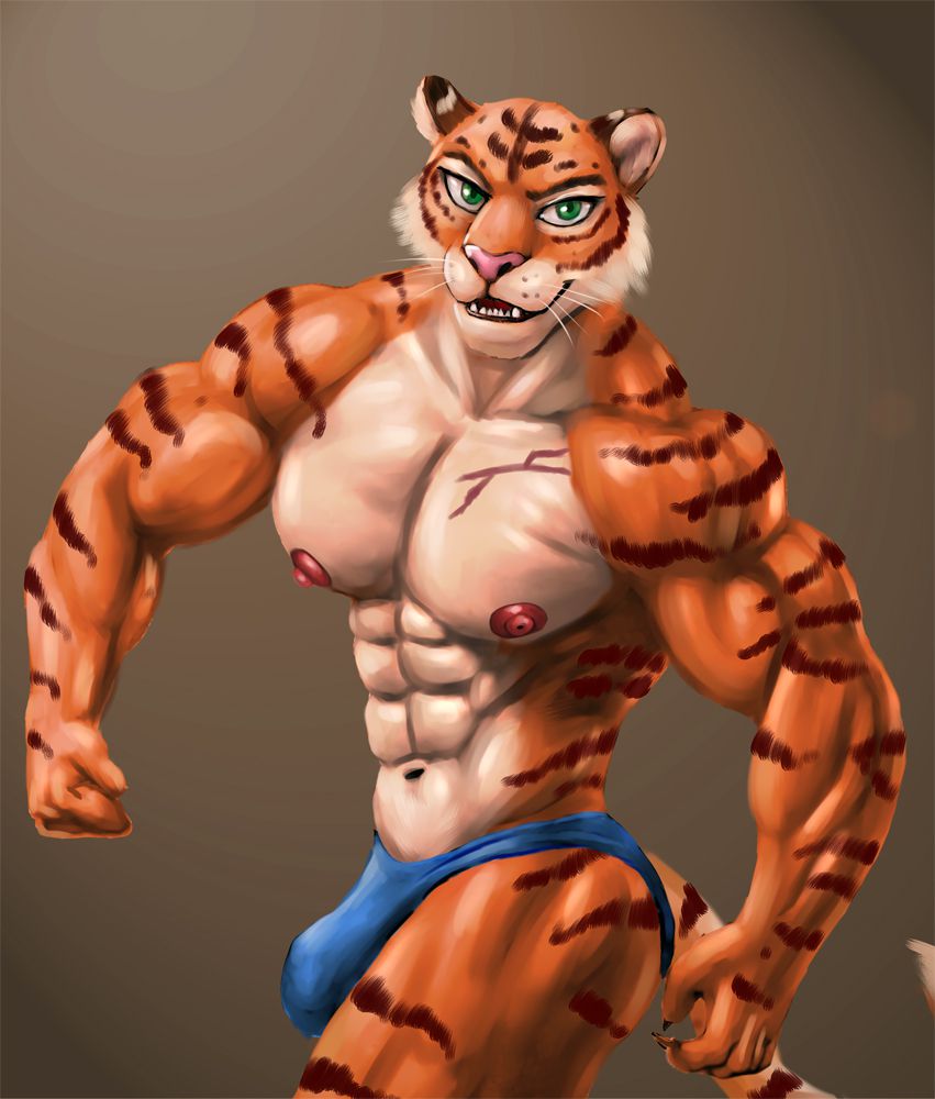 虎 by 时间猫, 肌肉, 虎