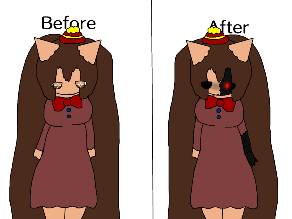 before and after bean by thebananasplitsau5, oc, drawing
