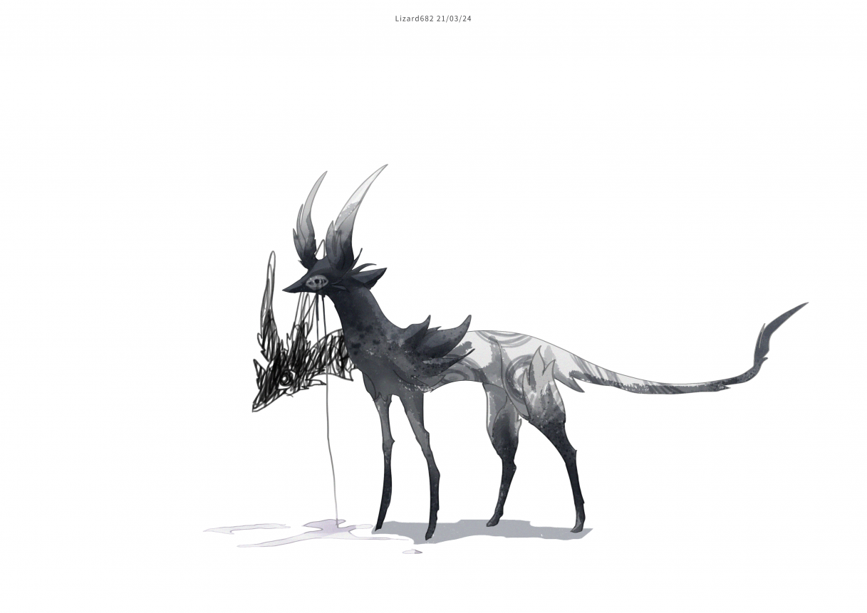 “焦虑”21-03-24 by Lizard682, 幻想生物, 怪物