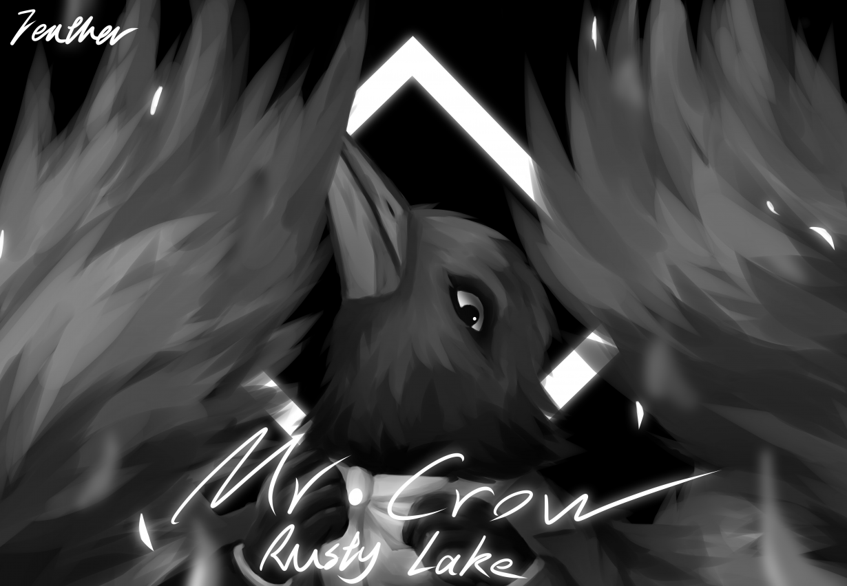 Mr Crow[Rusty Lake] by 雾天墨羽Feather, 厚涂, 同人, 速涂, 锈湖