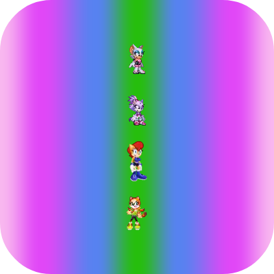 Second iOS 15 and iPad OS 15 icon featuring Rouge, Blaze, Sally and Marine by shwapneel1999