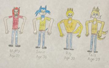 Mightonic (Mighty and Sonic) and Rayails (Ray and Tails) by Marc Brown part three by shwapneel1999