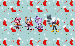 Amy, Rouge, Blaze and Tangle and holiday 2021 by Marc Brown by shwapneel1999