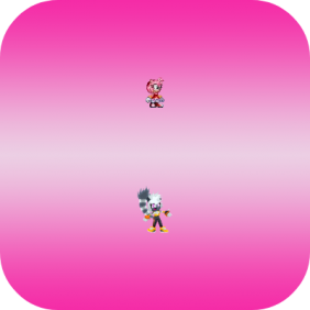 Fourth iOS 15 and iPad OS 15 icon featuring Amy and Tangle by shwapneel1999