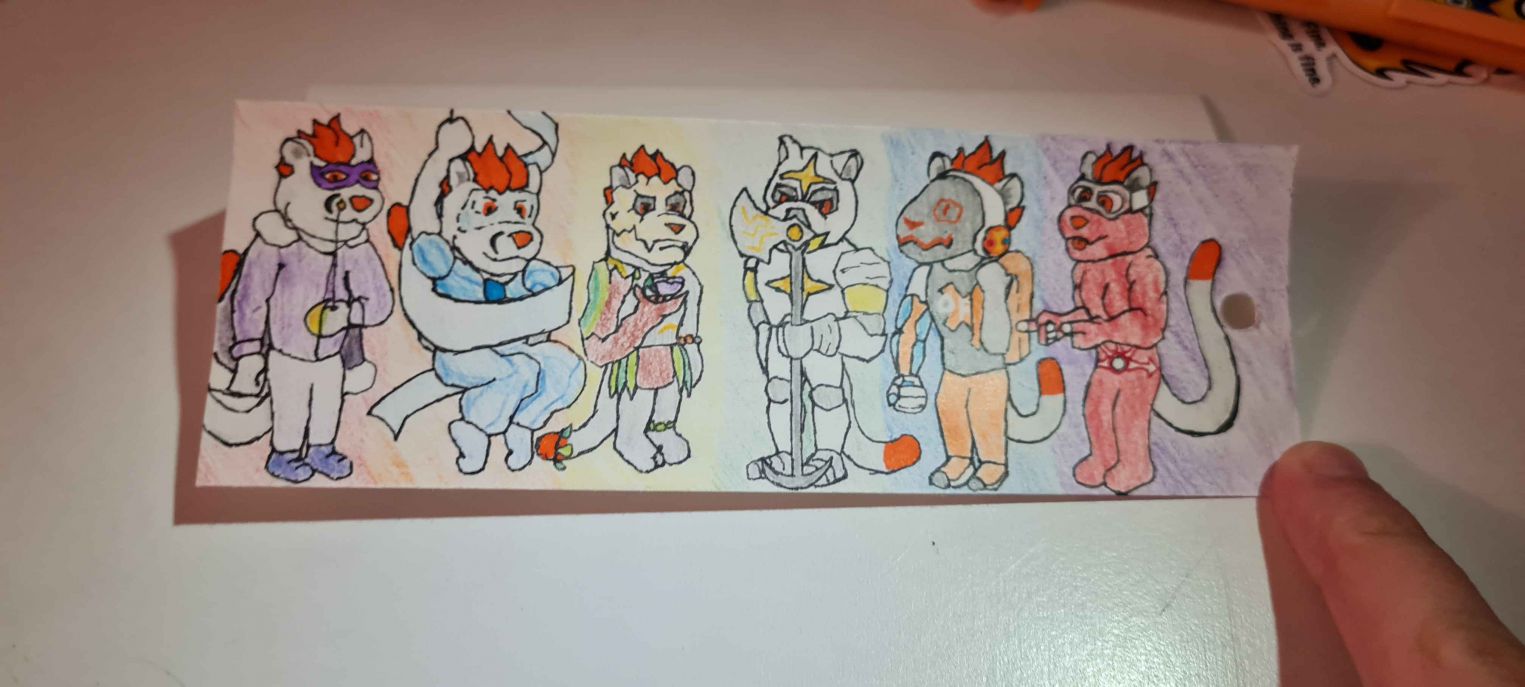 Bookmark 1/2 Done by Dragonmemo, feline, iris, Puma