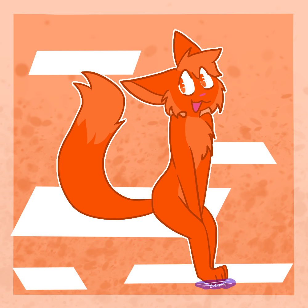Neeko [Commission] by xTotallyNotTrinkatx, anthro, canine, commission, cute', dog, fluffy, fluffytail, fox, furry, furryfandom, orange, wolf