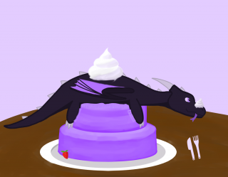 紫影蛋糕 by 终渺紫影之龙